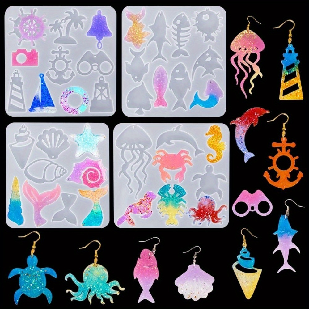Aquarium Marine Fishes - El set de moldes para pendientes