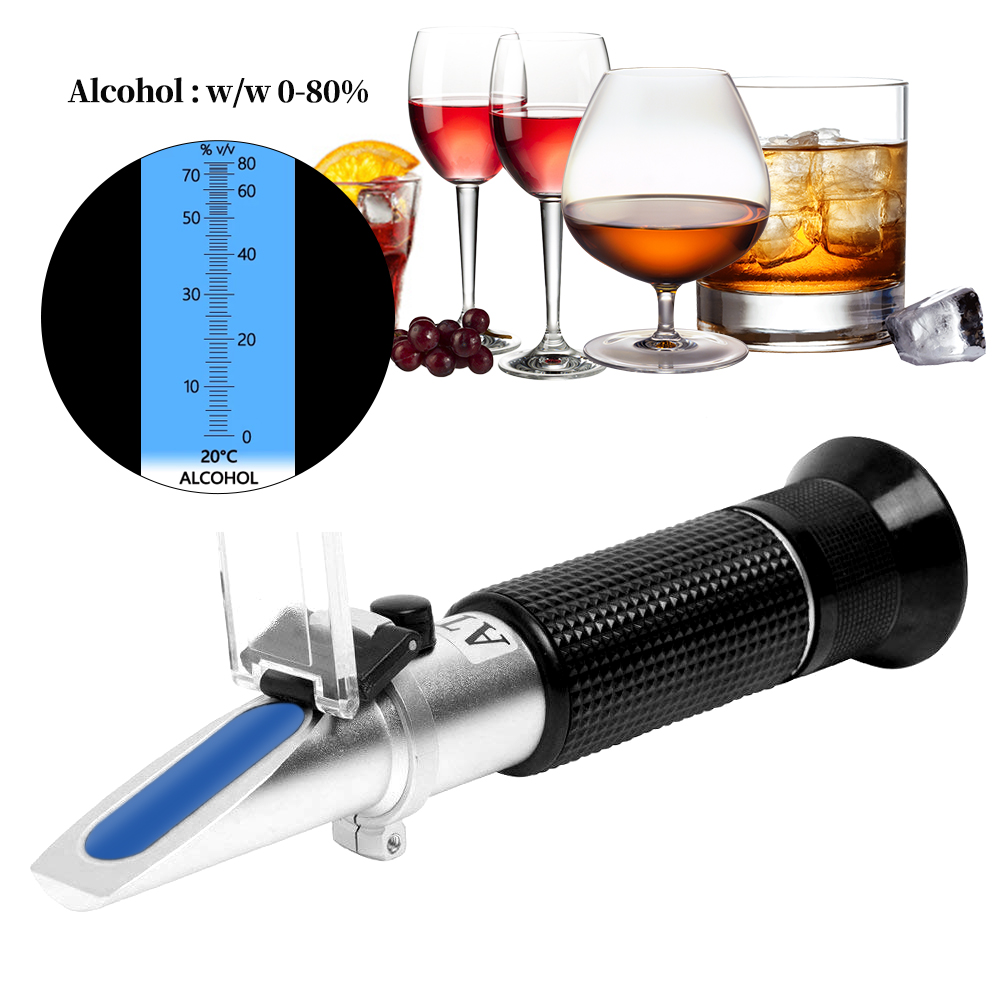Marine Aquarium Refractometer - Refractómetro de Alcohol portátil, probador de