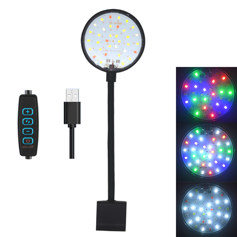 Marine Aquarium Mini - Lámpara LED USB para acuario, decoración