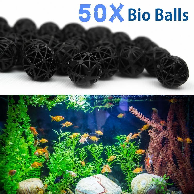 Aquarium Marine Fishes - 50 Piezas de Bolas de Filtro