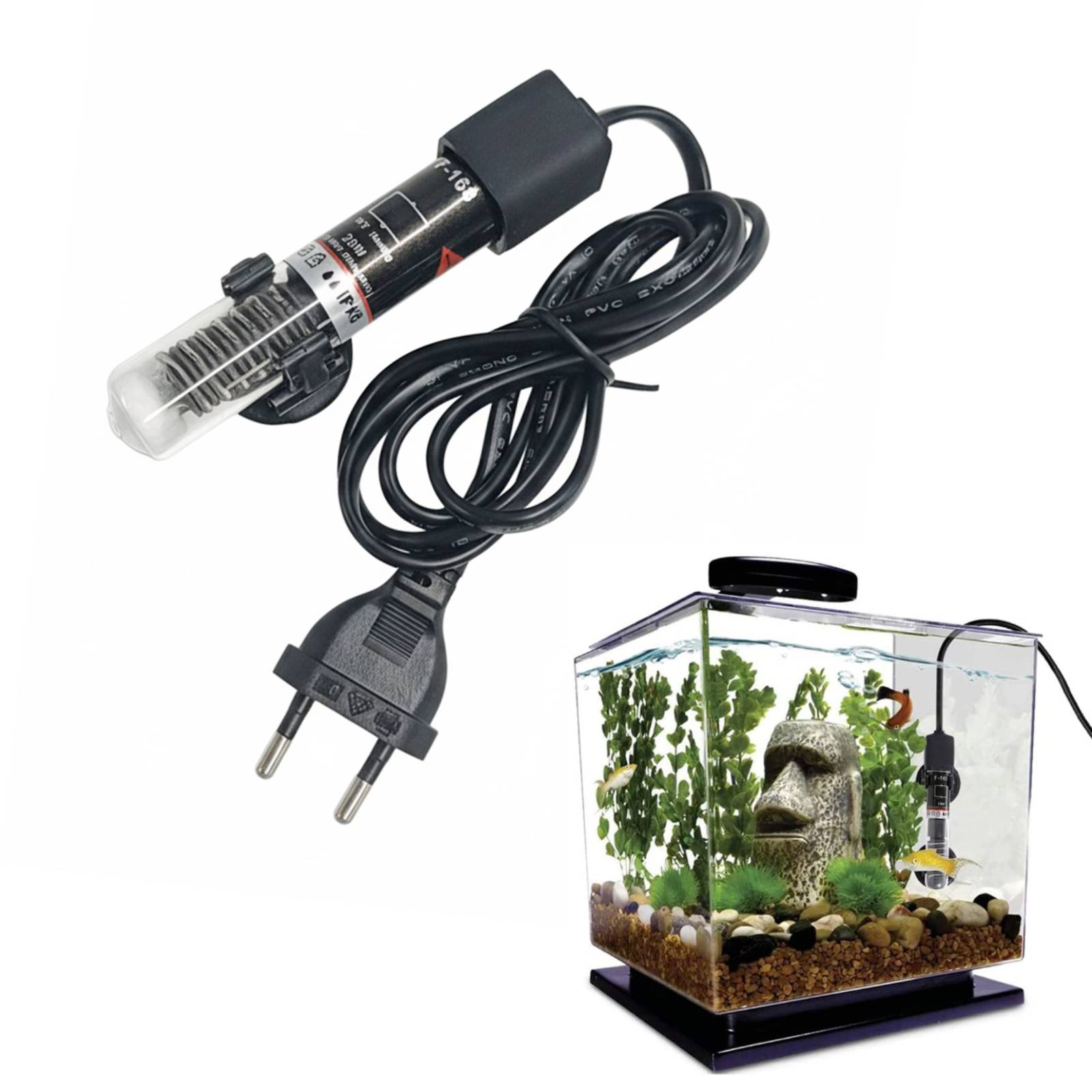 Marine Aquarium Mini - Mini calentador de acuario sumergible, tanque