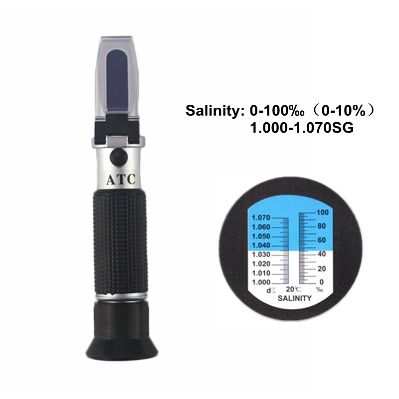 Marine Aquarium Refractometer - Refractómetro de salinidad 0-10% 1.000-1. 070sg