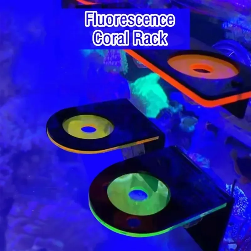 Aquarium Marine Fishes - Soporte de Coral fluorescente acrílico para