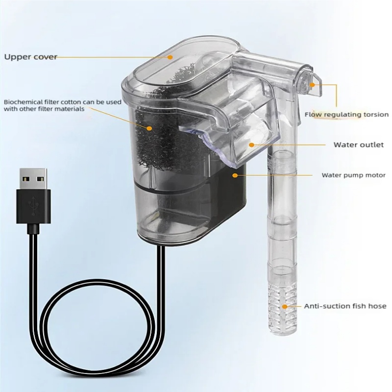 Mini Filtro USB Suspendido par - Marine Aquarium Mini reseña y precio