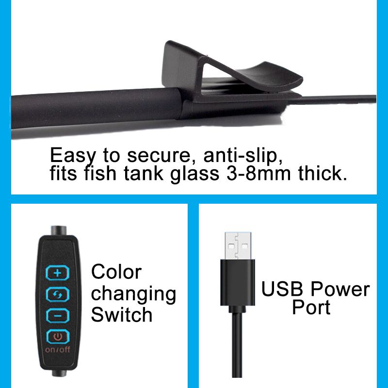 Lámpara LED USB para acuario,  - Marine Aquarium Mini reseña y precio