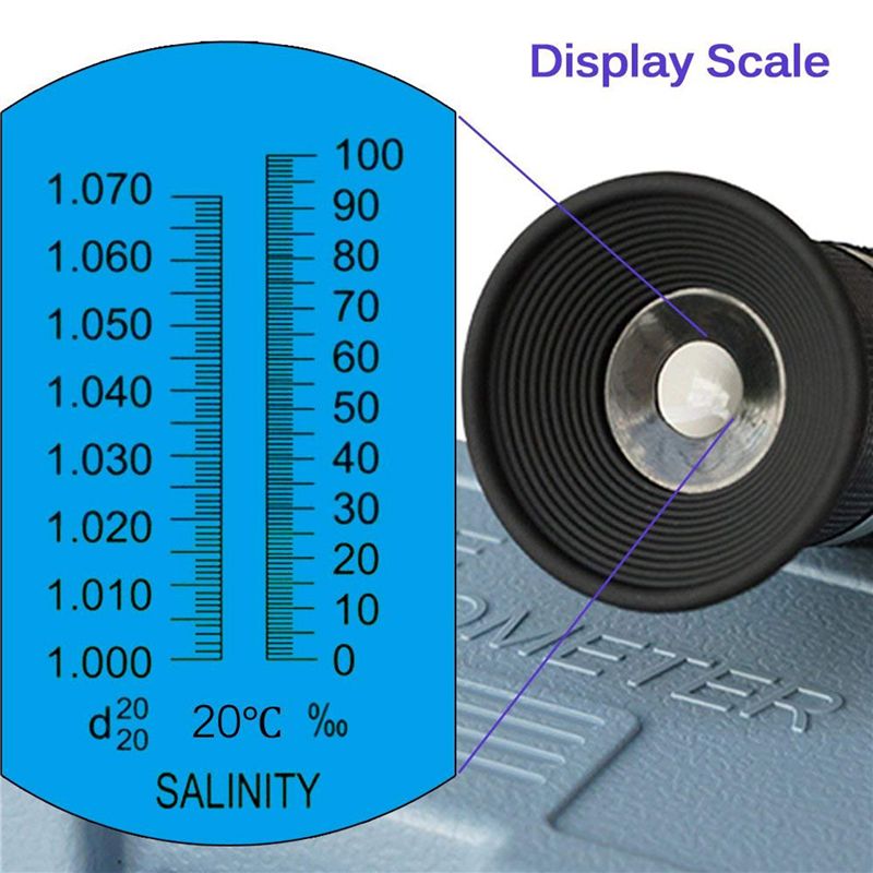 Refractómetro de salinidad 2X  - Marine Aquarium Refractometer reseña y precio