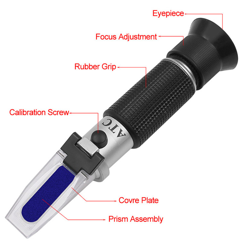 Refractómetro de azúcar Brix,  - Marine Aquarium Refractometer reseña y precio