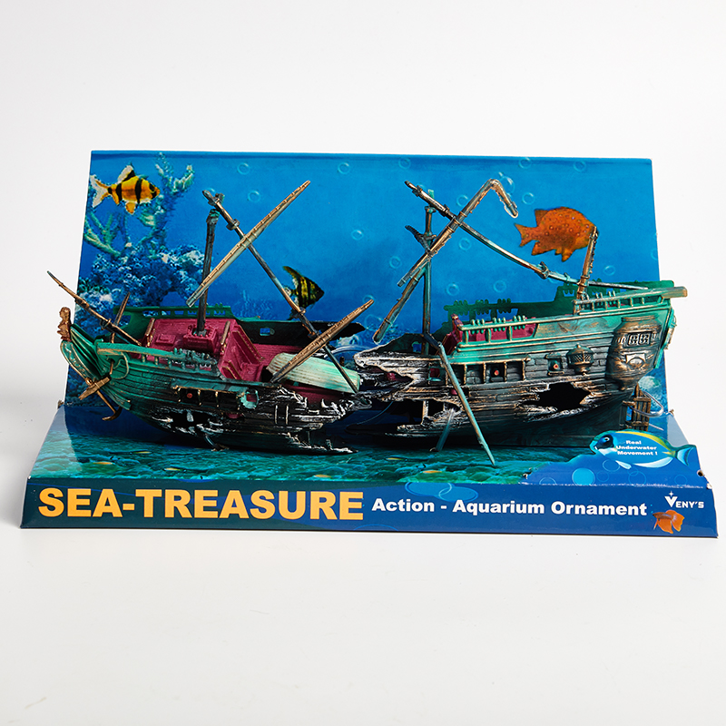 Adorno de resina para barco pi - Aquarium Marineland reseña y precio