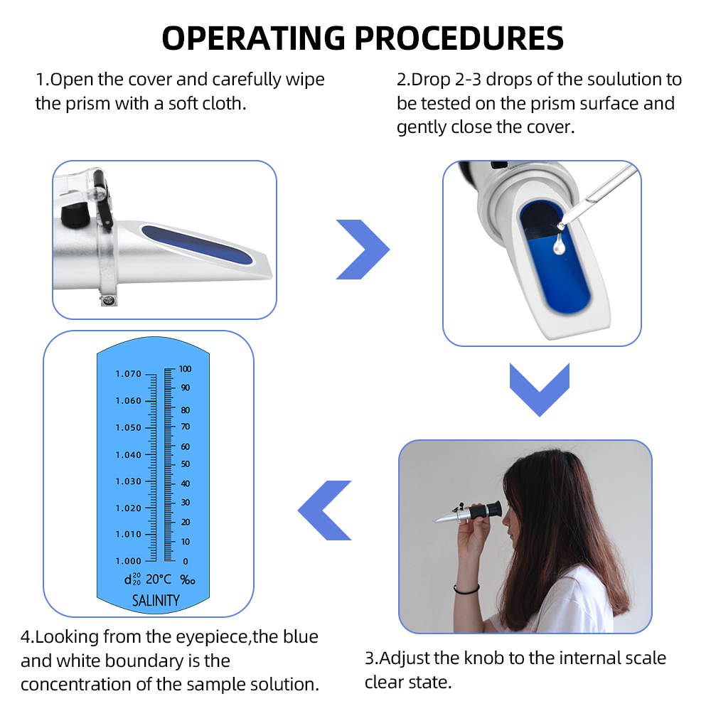 Refractómetro de salinidad 0-1 - Marine Aquarium Refractometer reseña y precio