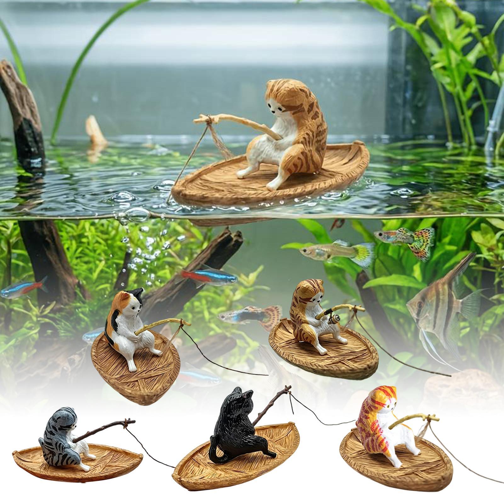 Adorno Creativo de Gato Pescad - Aquarium Marineland reseña y precio