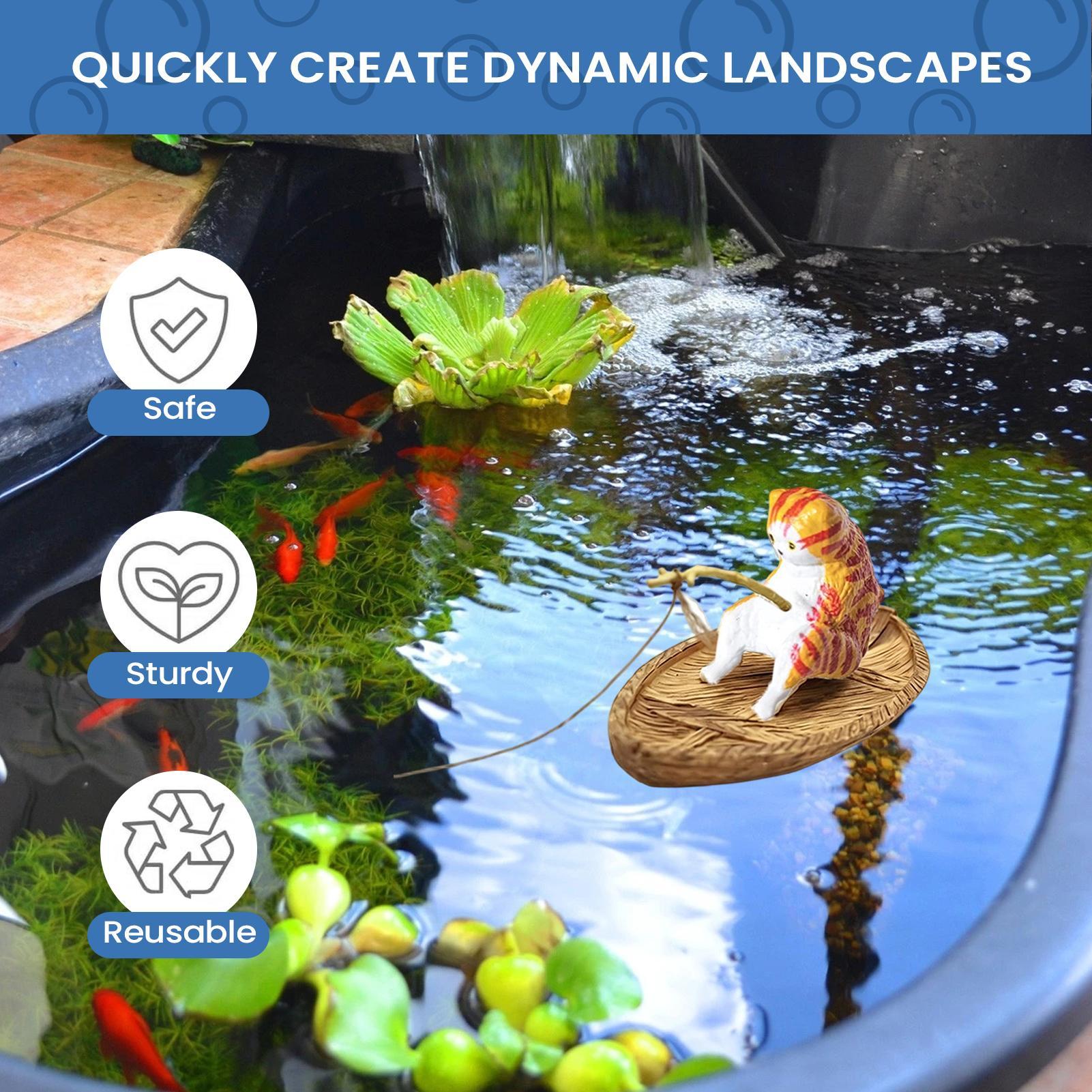 Adorno Creativo de Gato Pescad - Aquarium Marineland reseña y precio