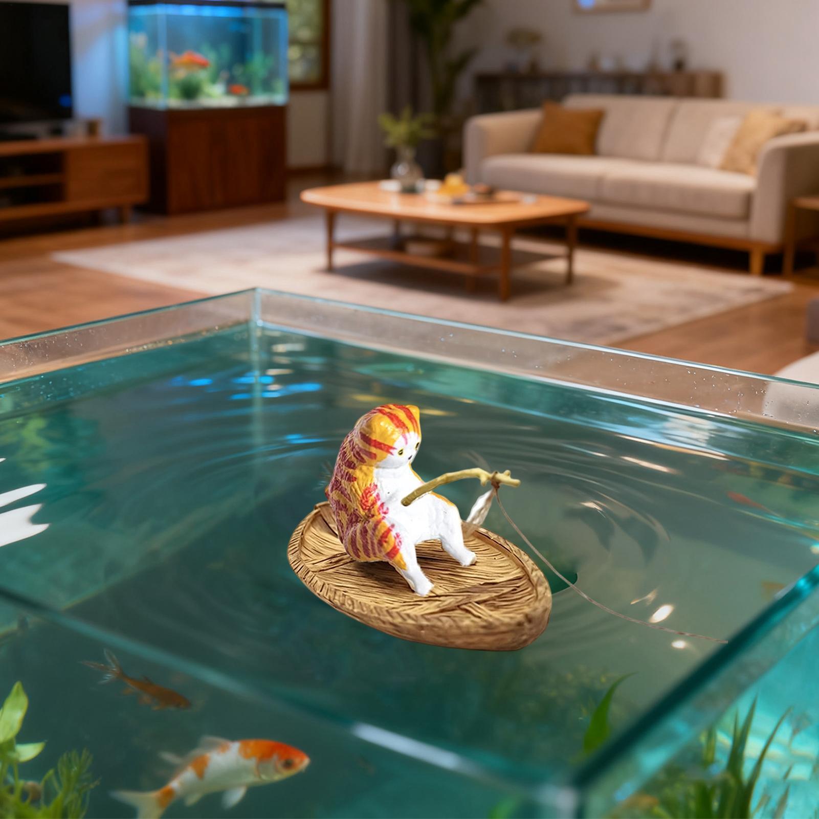 Adorno Creativo de Gato Pescad - Aquarium Marineland reseña y precio