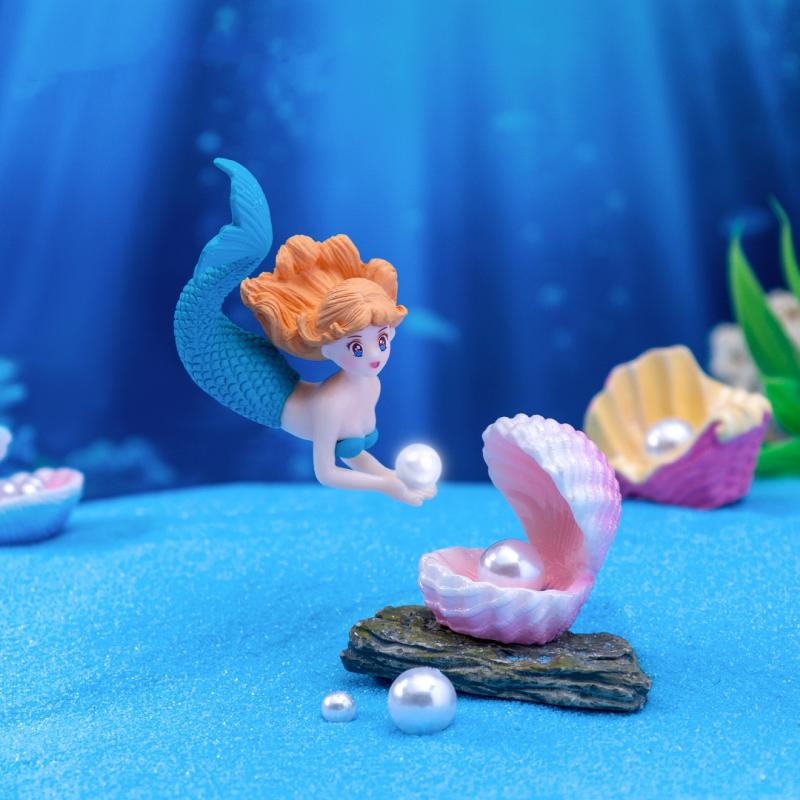 4 Piezas de Adornos de Sirena  - Aquarium Innovative Marine reseña y precio