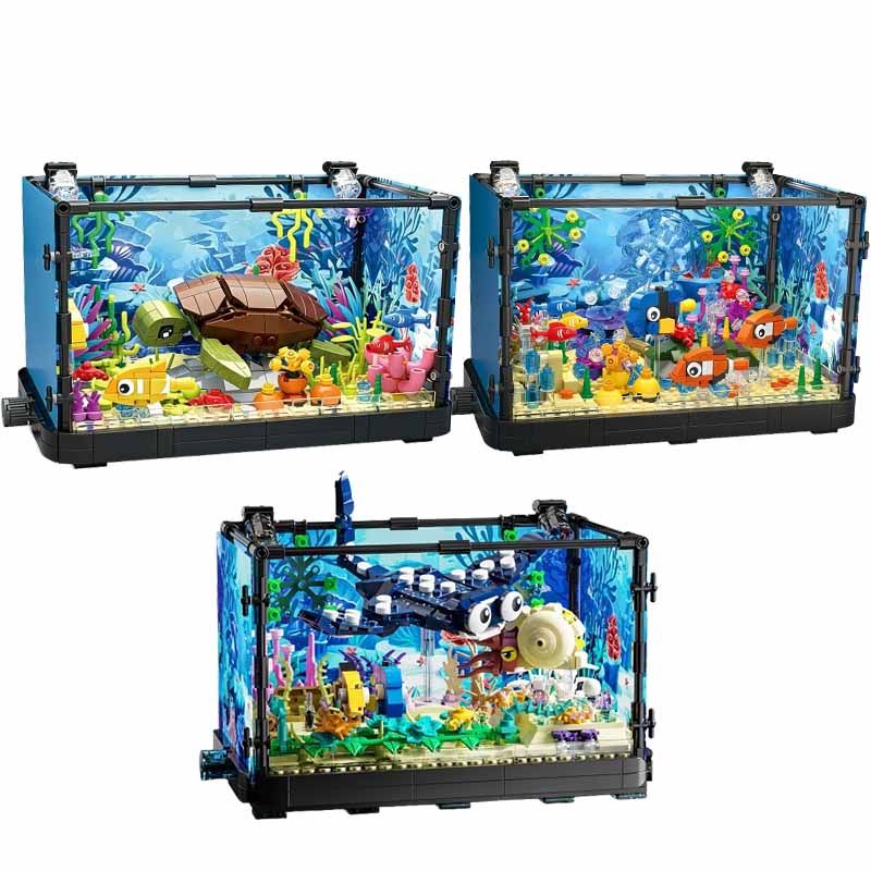 Juego de bloques de construcci - Aquarium Marine Fishes reseña y precio
