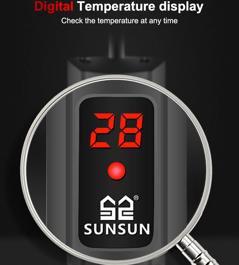 SUNSUN-calentador sumergible p - Marine Aquarium Hardscape reseña y precio